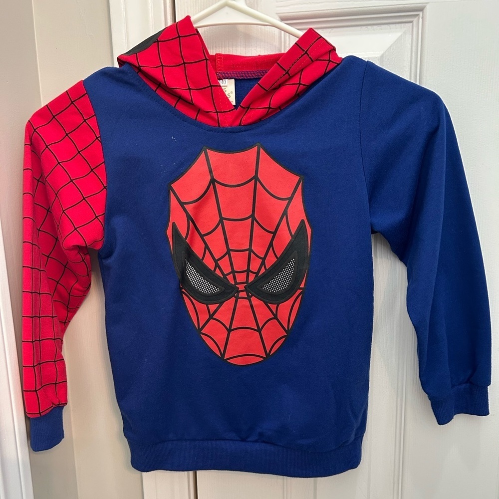 Spider-Man Blue and Red Hoodie - Picture 2 of 3